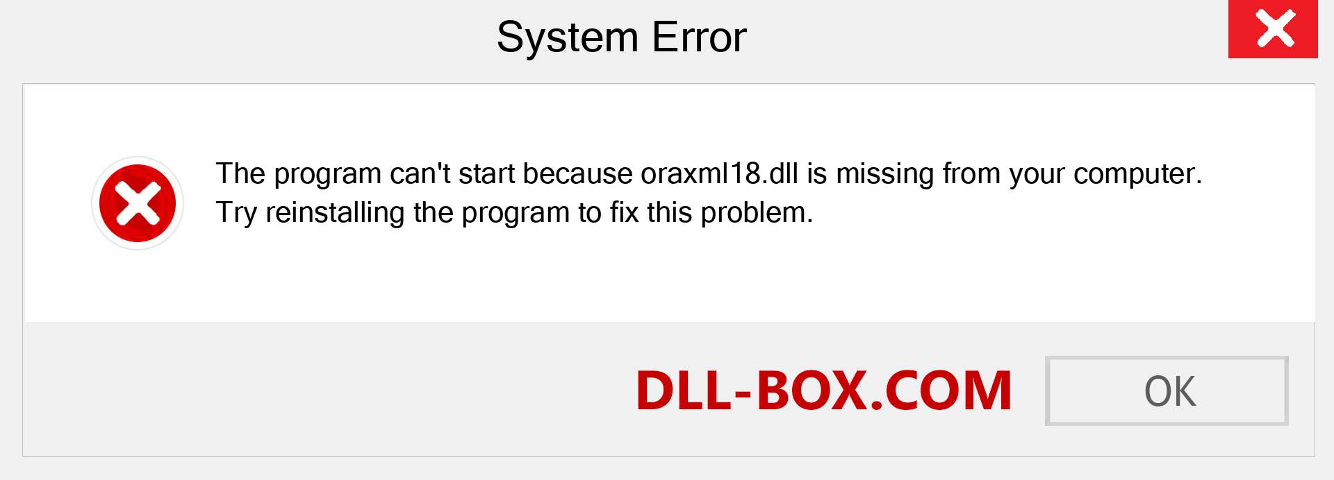  oraxml18.dll file is missing?. Download for Windows 7, 8, 10 - Fix  oraxml18 dll Missing Error on Windows, photos, images